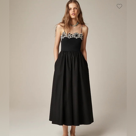 J. Crew Dresses & Skirts - NWT J. Crew Black and White Crochet Mixy Dress